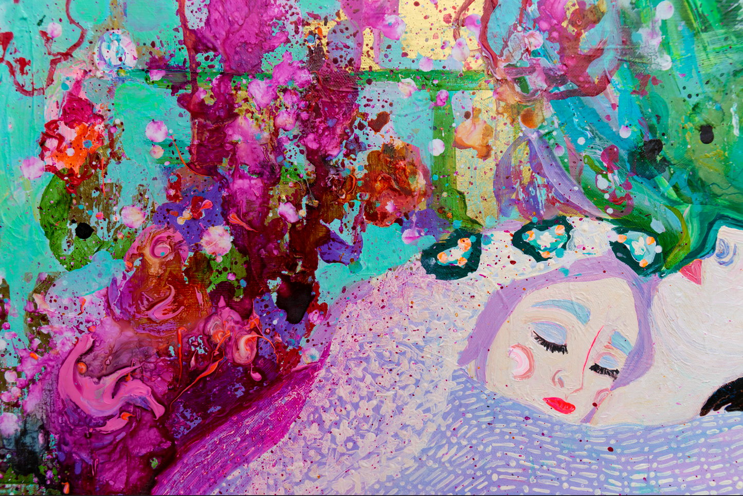 Couple sleeping Original Painting