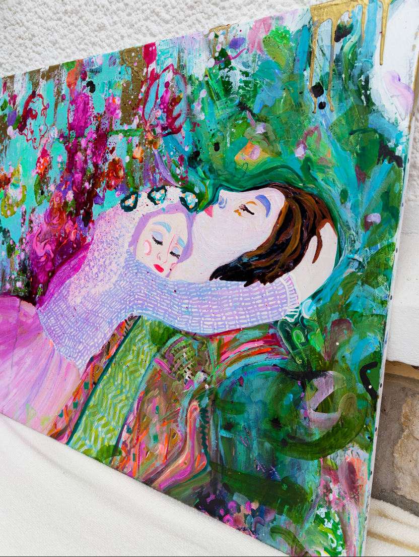 Couple sleeping Original Painting