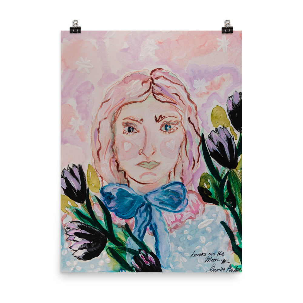 Art Print of the Peach Lady