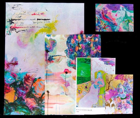 Contemporary Flowers premium print