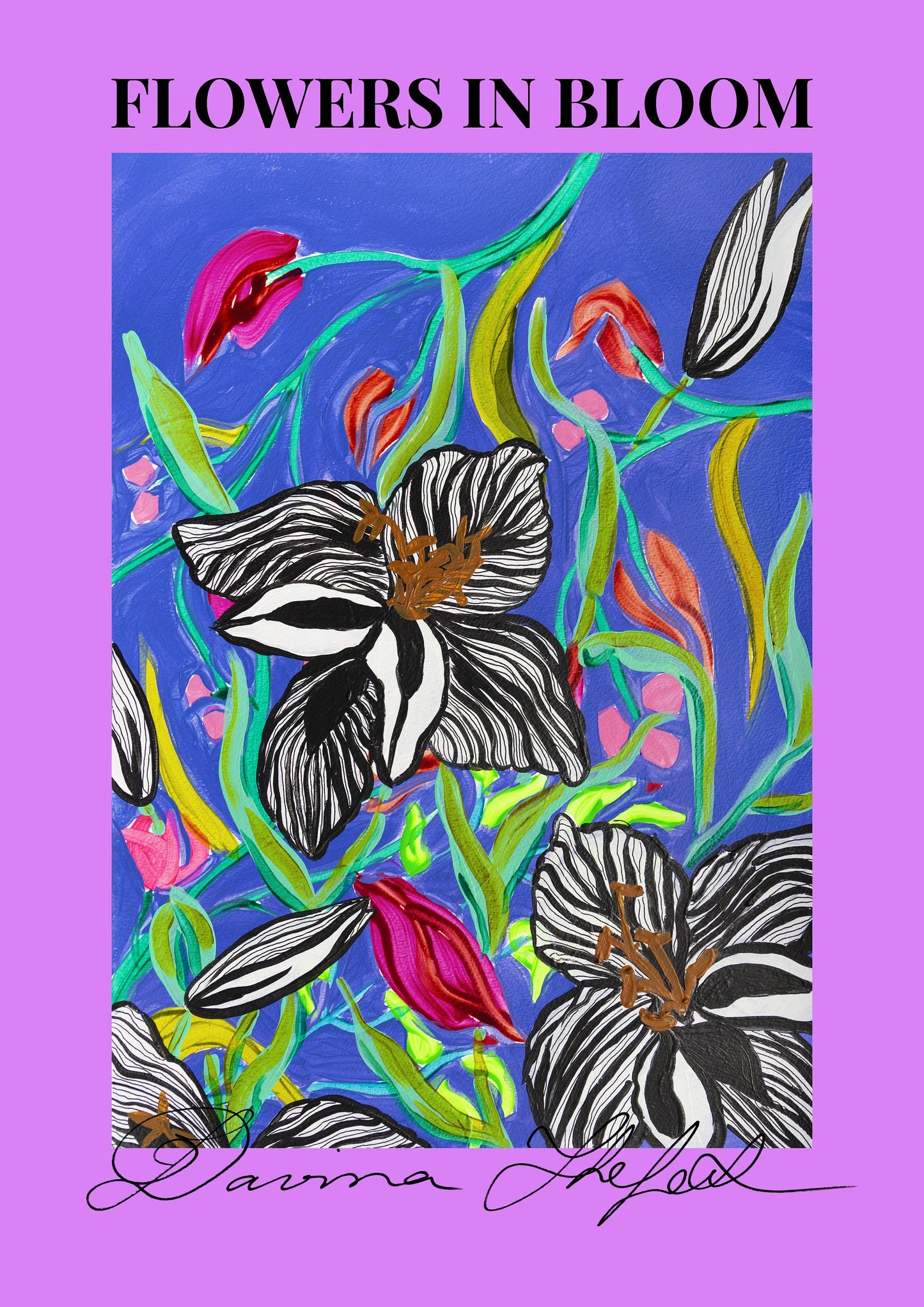 Botanical Flowers Print, New Premium Fine Art Paper
