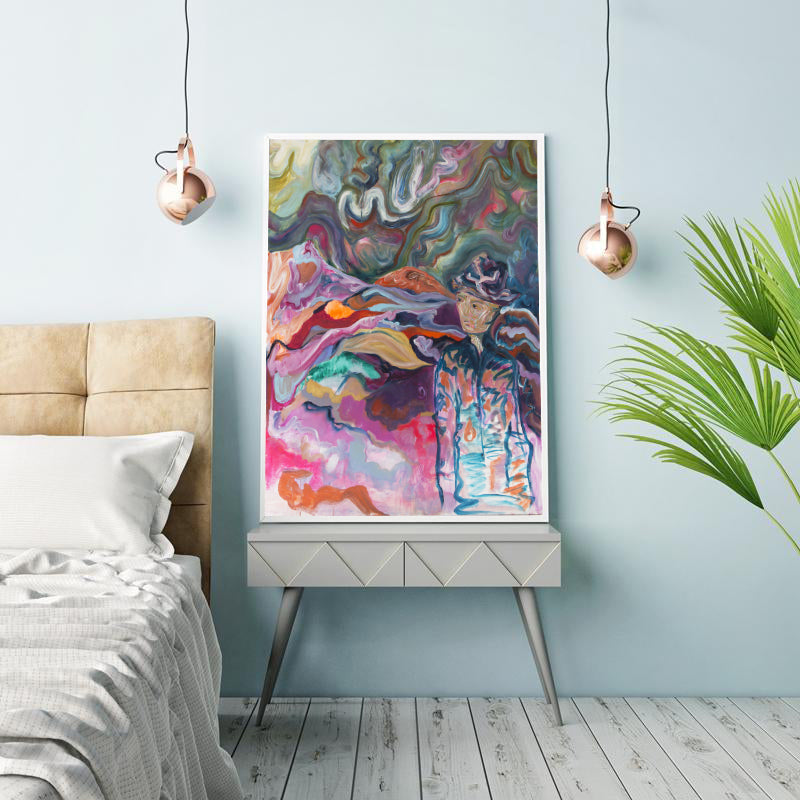Art Print, Portrait "The Artist" - Davina Shefet Art Store
