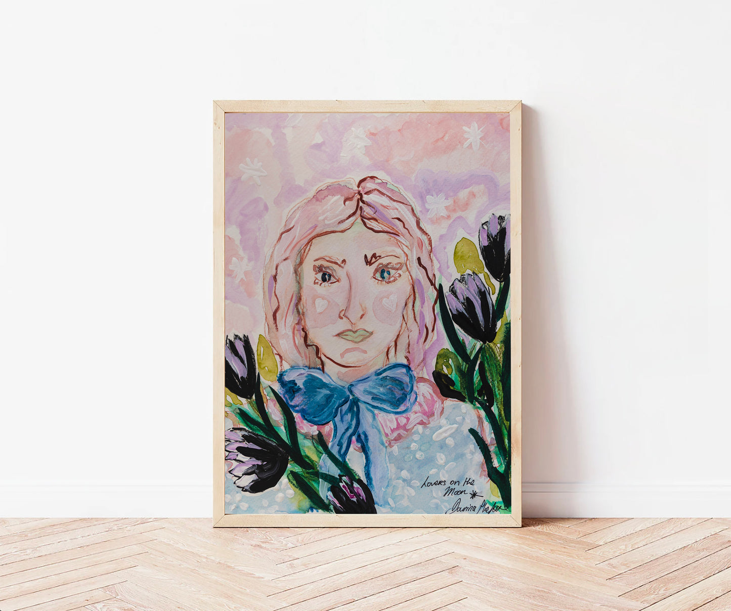 Art Print of the Peach Lady