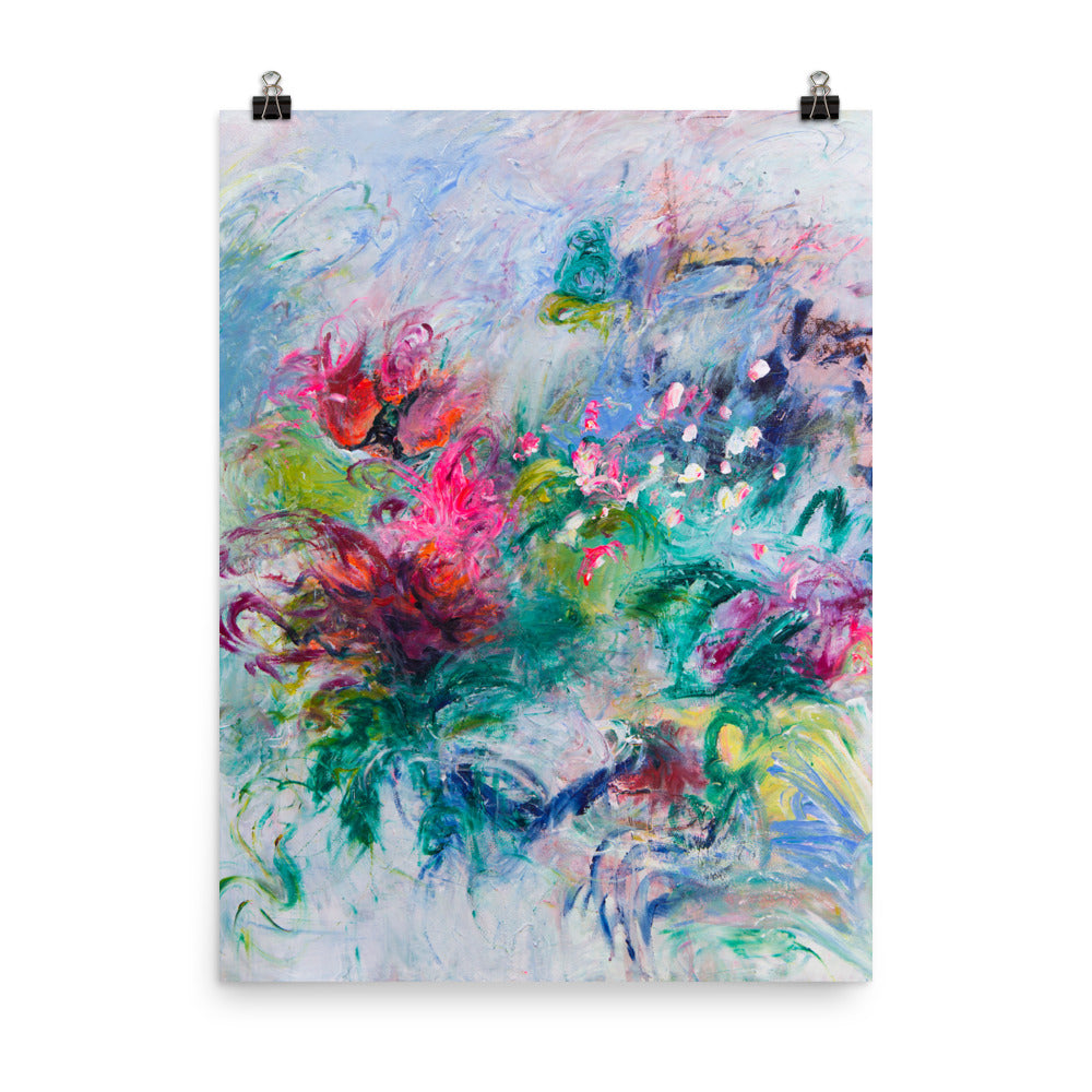 Flower Art Print, Abstract Art - Davina Shefet Art Store