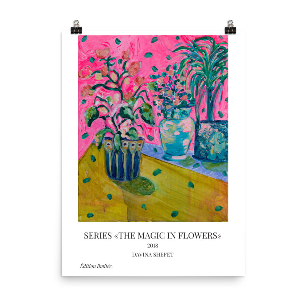 Flowers Art Print - Davina Shefet Art Store