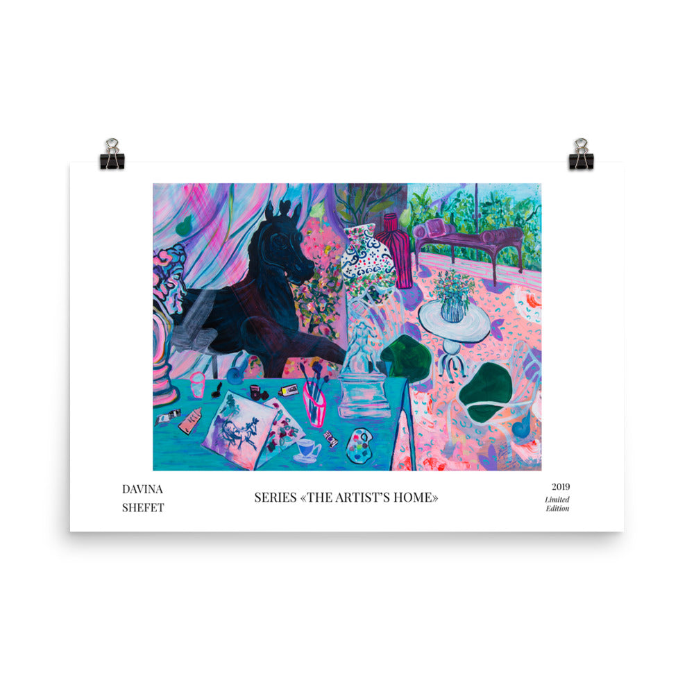 Art Print, "The Artist's Home" - Davina Shefet Art Store