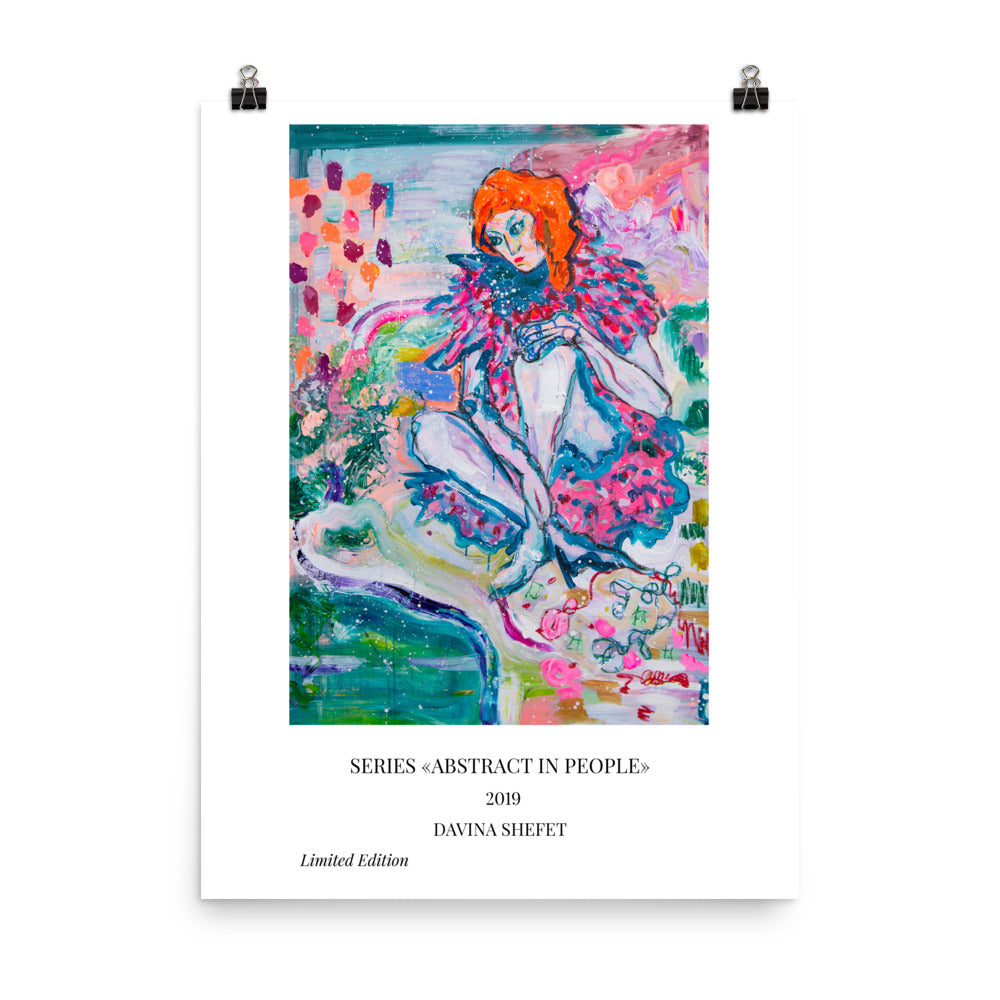 Art Print with title, Series "Abstract in People" - Davina Shefet Art Store