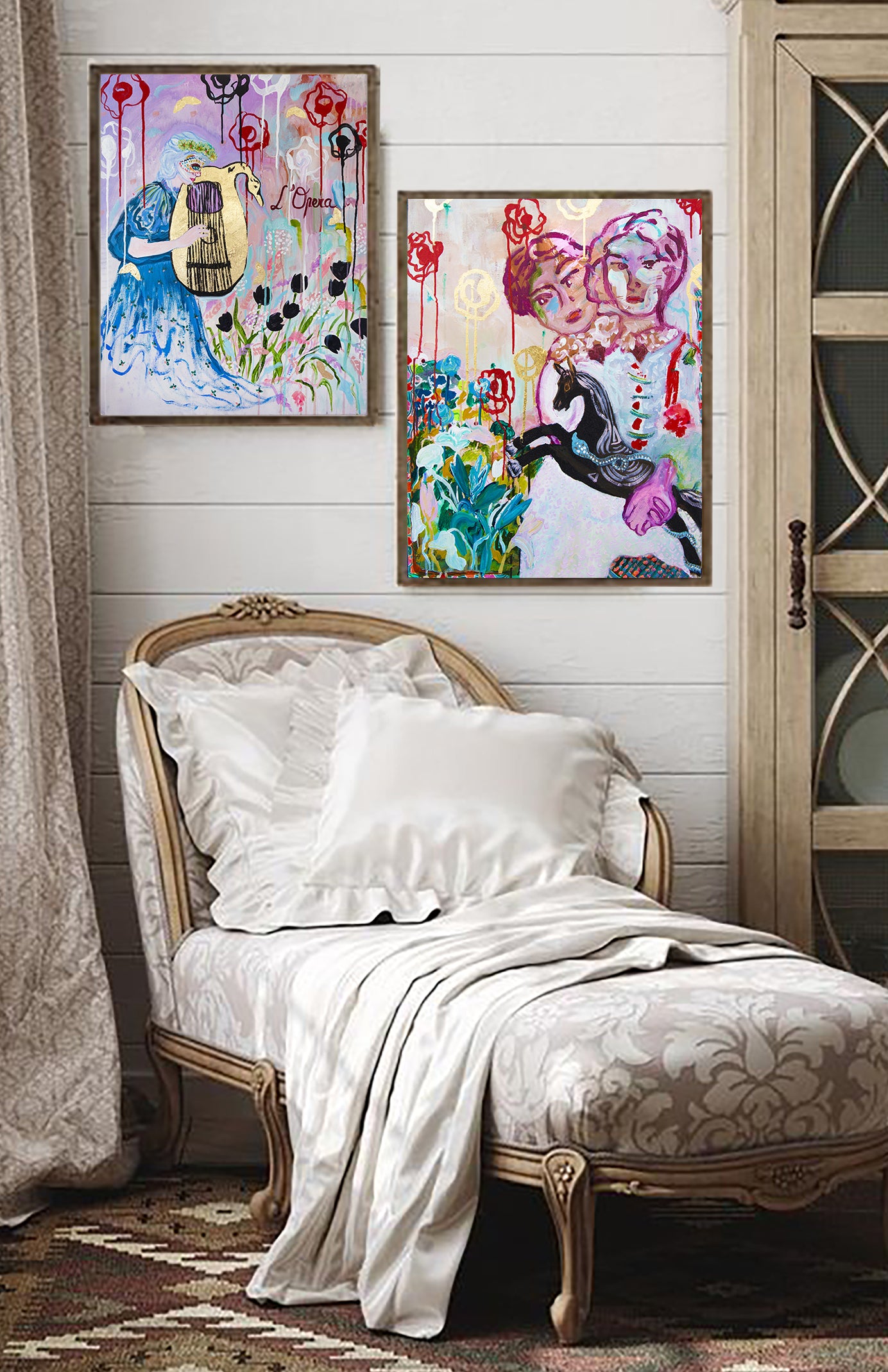 Portrait in the south of France Art print