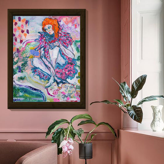 Art print of Red Haired Narcissus Woman