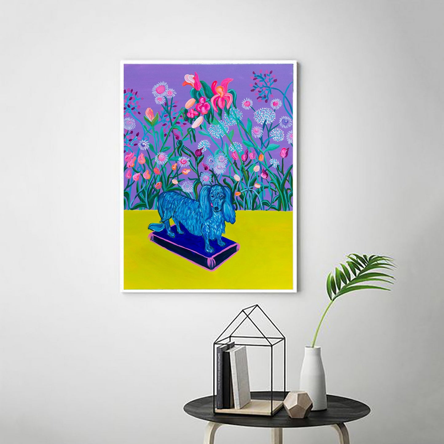 Colourful Dog Art Print - Davina Shefet Art Store