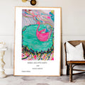 Art print, Woman in Pink Swan - Davina Shefet Art Store