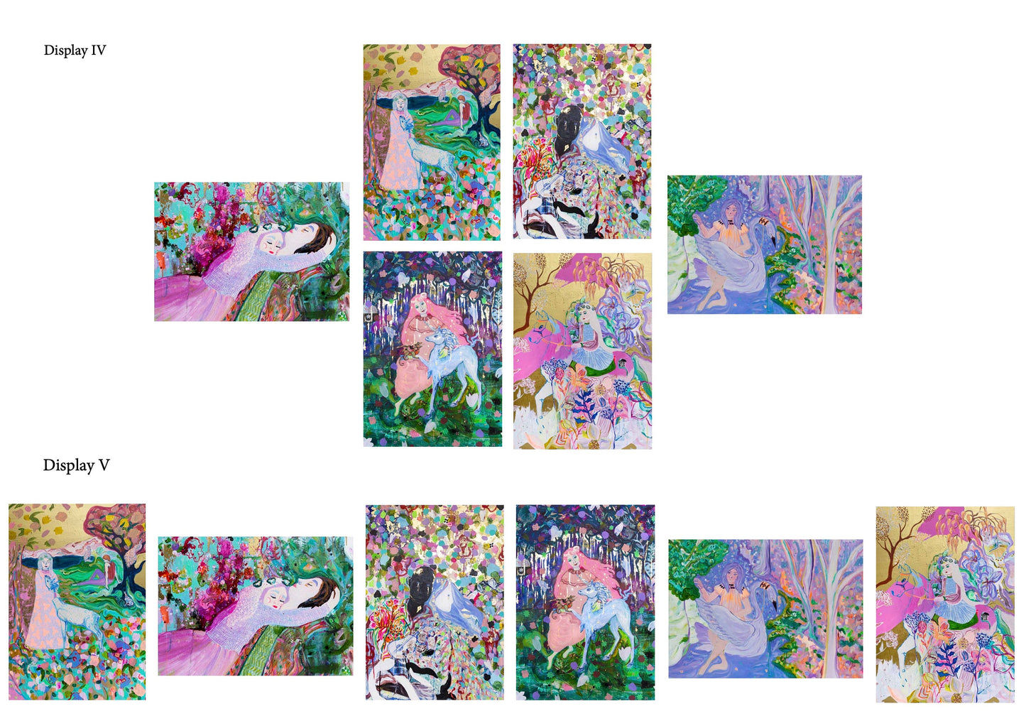 Maximalist Gallery Wall, Gallery Wall, Wall Decor, Art Posters, Klimt inspired art, Colorful Decor, Eclectic Interior, luxurious wall decor