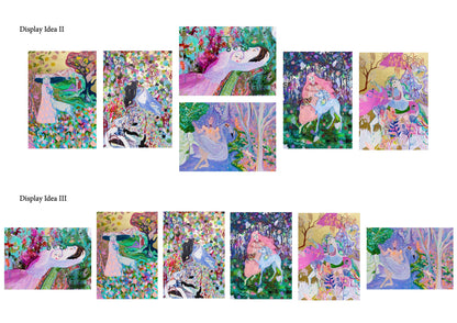 Maximalist Gallery Wall, Gallery Wall, Wall Decor, Art Posters, Klimt inspired art, Colorful Decor, Eclectic Interior, luxurious wall decor