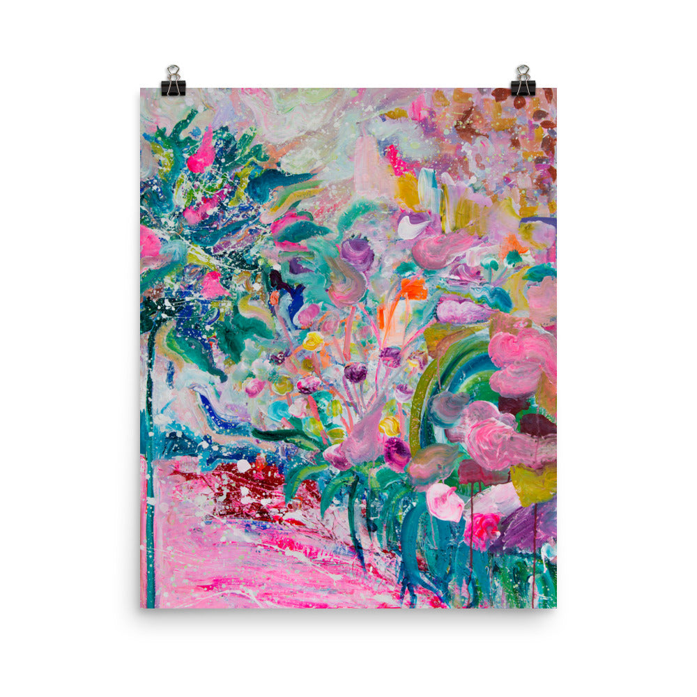 Impressionist Garden Art Print - Davina Shefet Art Store