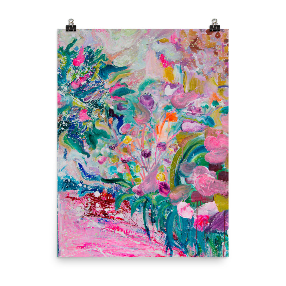 Impressionist Garden Art Print - Davina Shefet Art Store